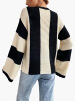Frenchy Two Tone Drop Shoulder Sweater A5
