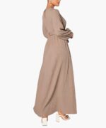 Lantern Sleeve Arabic Style Caftan Dress A2