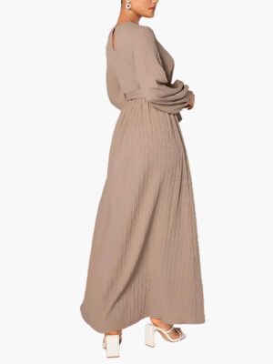 Lantern Sleeve Arabic Style Caftan Dress 1