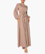 Lantern Sleeve Arabic Style Caftan Dress A2