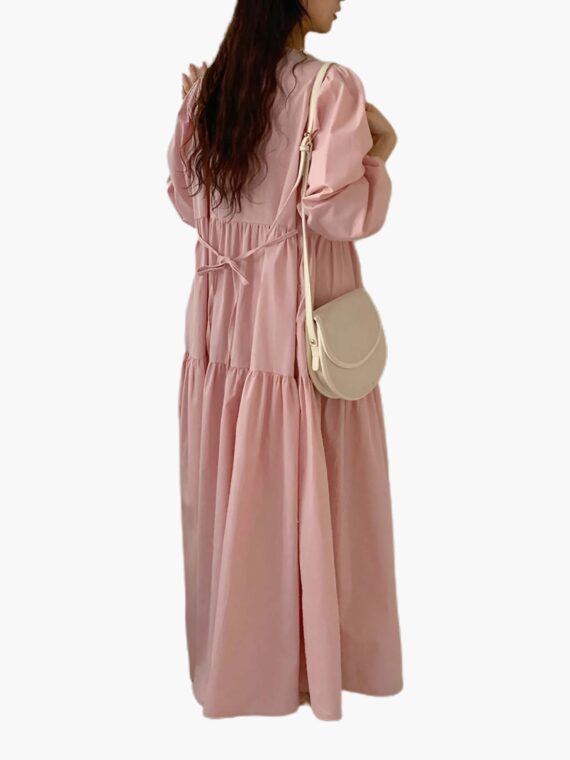 Women's Loose Solid Color Dress A1